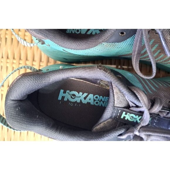 Size 8 - Hoka One One Rincon Gray Aqua - 1102875-CGAS Lowcut Sneakers - Picture 6 of 13